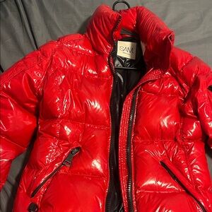 SAM. Shiny Red Puffer Jacket